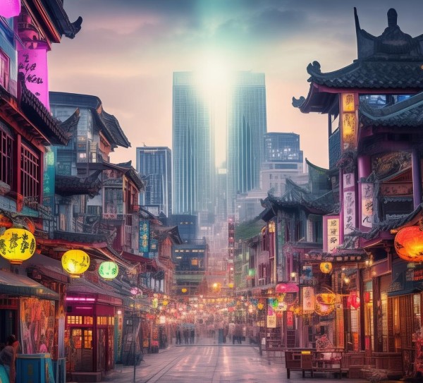 青岛城市文化之光，宣传广告的艺术之美